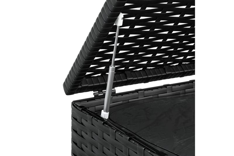Dynbox PE-rotting 100x97,5x104 cm svart - Svart - Dynboxar & dynlådor