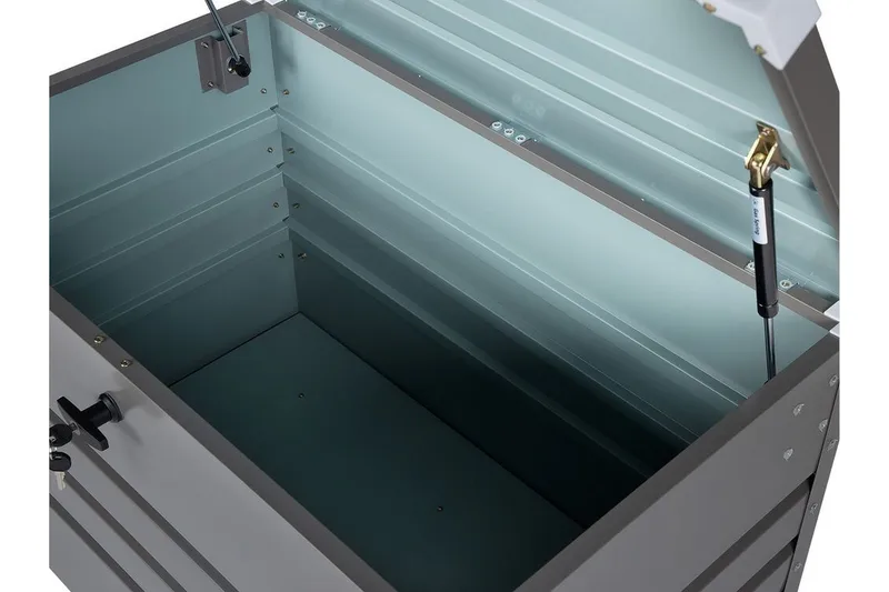 Dynlåda 100 x 62 cm grå CEBROSA - Grå - Utemöbler - Dynförvaring & möbelskydd - Dynboxar & dynlådor