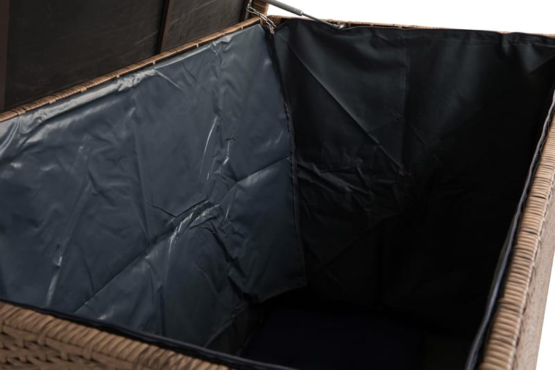 Gigant vattentät dynbox XL utomhus - Dynlåda i konstrotting (B150xD90xH101 cm) - Sand - Utemöbler - Dynförvaring & möbelskydd - Dynboxar & dynlådor