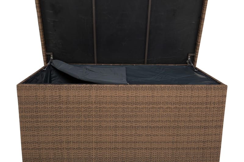 Gigant vattentät dynbox XL utomhus - Dynlåda i konstrotting (B150xD90xH101 cm) - Sand - Utemöbler - Dynförvaring & möbelskydd - Dynboxar & dynlådor