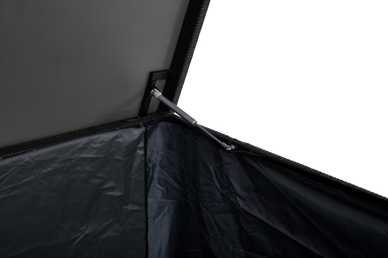 Gigant vattentät dynbox XL utomhus - Dynlåda i konstrotting (B150xD90xH101 cm) - Svart - Utemöbler - Dynförvaring & möbelskydd - Dynboxar & dynlådor