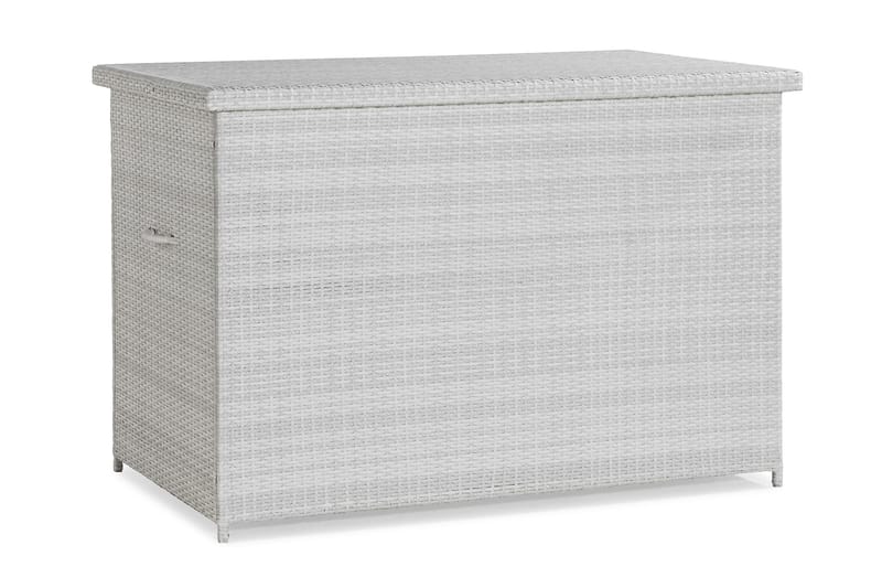 Gigant vattentät dynbox XL utomhus - Dynlåda i konstrotting (B150xD90xH101 cm) - Vit - Utemöbler - Dynförvaring & möbelskydd - Dynboxar & dynlådor