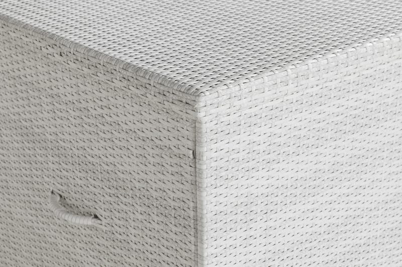 Gigant vattentät dynbox XL utomhus - Dynlåda i konstrotting (B150xD90xH101 cm) - Vit - Utemöbler - Dynförvaring & möbelskydd - Dynboxar & dynlådor