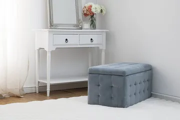 Michigan Dynbo| 42|72|40 cm - Grå - Möbler - Vardagsrum - Stolar & sittmöbler - Pallar - Fotpall