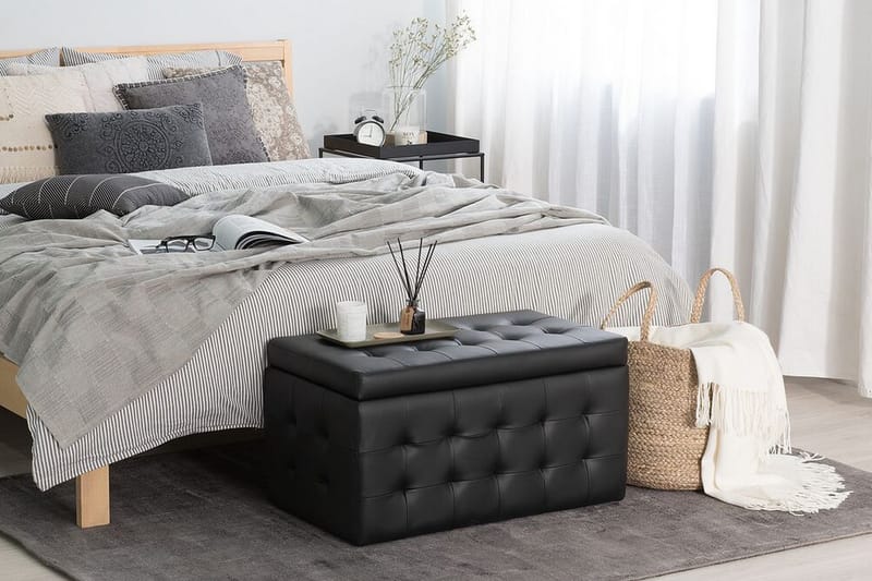 Michigan Dynbo| 42|72|40 cm - Svart - Möbler - Vardagsrum - Stolar & sittmöbler - Pallar - Fotpall