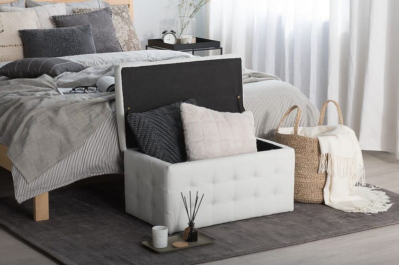 Michigan Förvaringslåda |42|72|40 cm - Vit - Utemöbler - Dynförvaring & möbelskydd - Dynboxar & dynlådor