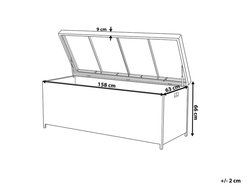 MODENA Dynlåda 158 cm - Dynboxar & dynlådor