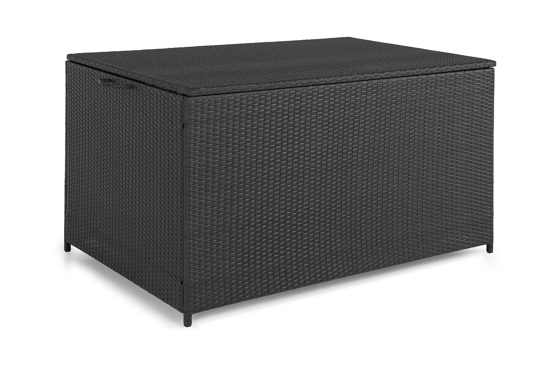 Sydney vattentät dynbox Large utomhus - Dynlåda i konstrotting (B140xD80xH90 cm) - Svart