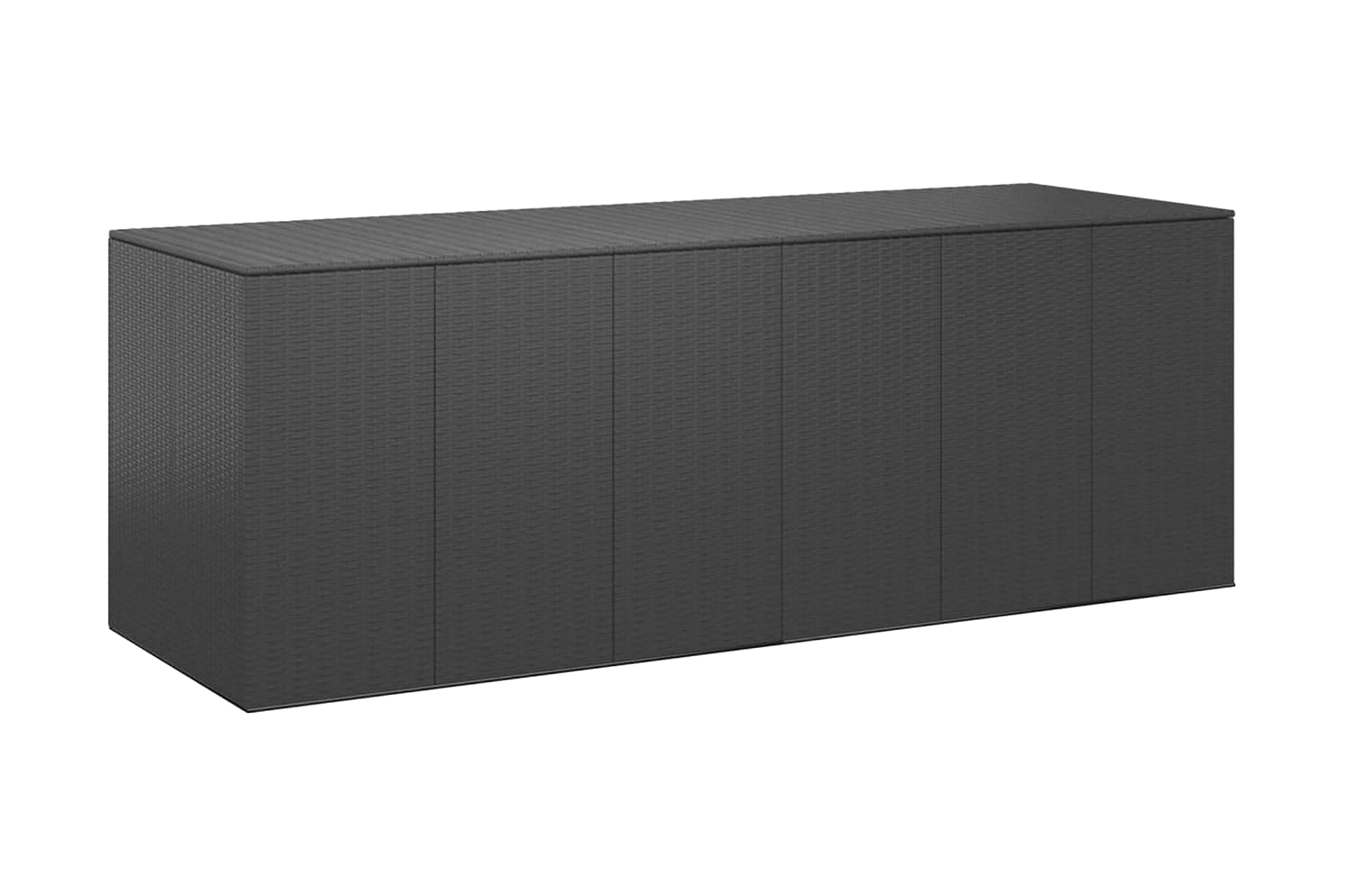 Dynbox PE-rotting 291×100,5×104 cm svart – Svart
