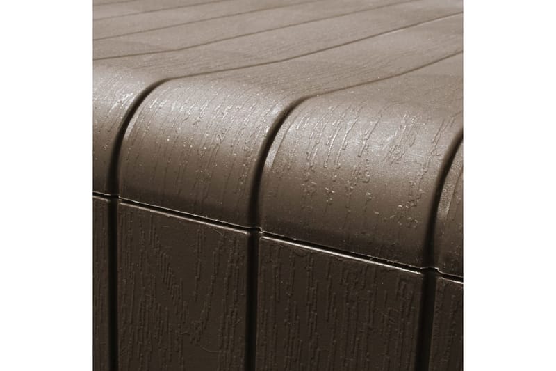 Dynlåda brun 117x45,5x57,5 cm 270 L - Brun - Utemöbler - Dynförvaring & möbelskydd - Dynboxar & dynlådor