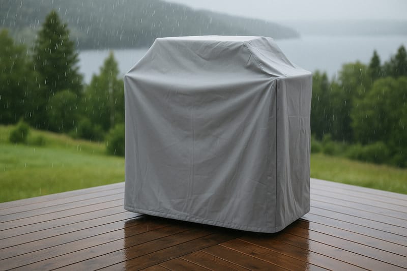 Klas Grillöverdrag 150x100x70 cm - Grå - Utemöbler - Dynförvaring & möbelskydd - Överdrag utemöbler