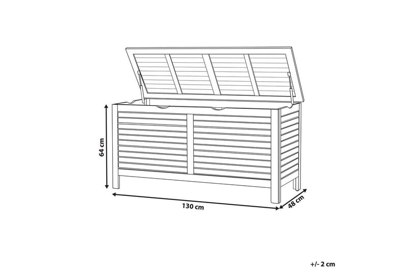 Låda Riviera Ljus trä - Ljus trä - Utemöbler - Dynförvaring & möbelskydd - Dynboxar & dynlådor