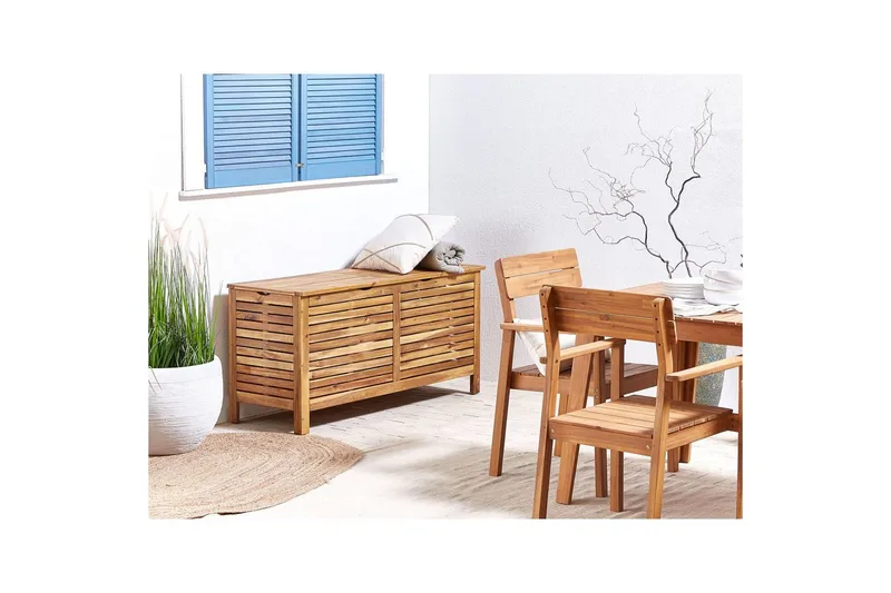 Låda Riviera Ljus trä - Ljus trä - Utemöbler - Dynförvaring & möbelskydd - Dynboxar & dynlådor