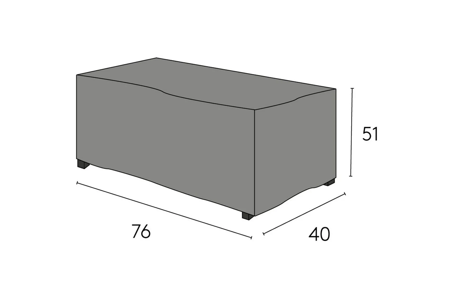 M&ouml;belskydd Sidobord Hillerstorp Oxelunda H&ouml;g Svart -