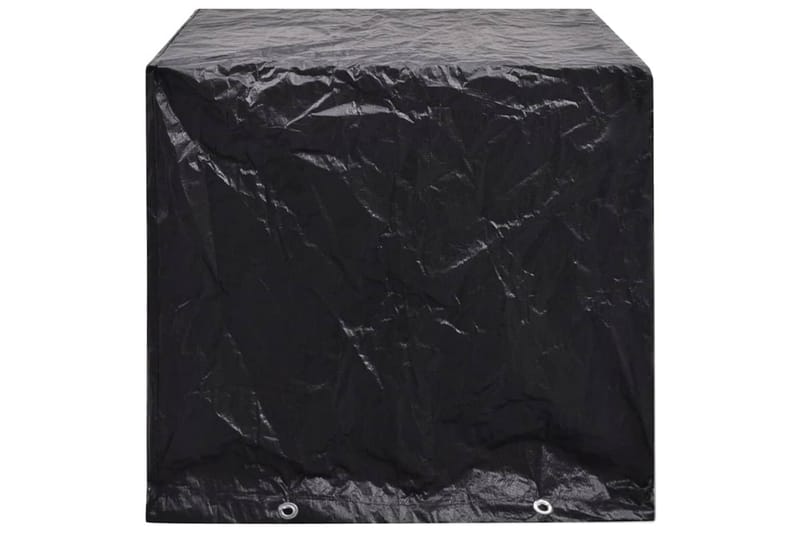 Ã–verdrag för trädgårdsmöbler 8 öljetter 122x112x98 cm - Svart - Utemöbler - Dynförvaring & möbelskydd - Överdrag utemöbler