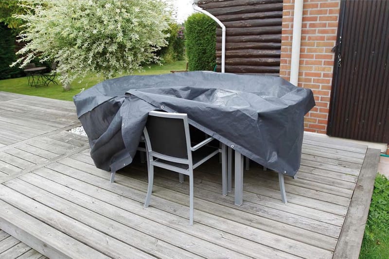 Ã–verdrag till rektangulära trädgårdsbord 225x143x90 cm - Svart - Utemöbler - Dynförvaring & möbelskydd - Överdrag utemöbler