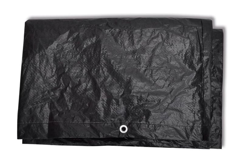 Ã–verdrag till trädgårdsmöbler 10 öljetter 260x260x90 cm - Svart - Utemöbler - Dynförvaring & möbelskydd - Överdrag utemöbler