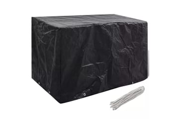 Ã–verdrag till trädgårdsmöbler 8 öljetter 140x70x90 cm - Svart - Utemöbler - Dynförvaring & möbelskydd - Överdrag utemöbler