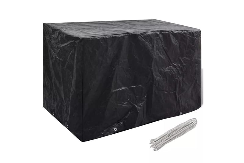 Ã–verdrag till trädgårdsmöbler 8 öljetter 140x70x90 cm - Svart - Utemöbler - Dynförvaring & möbelskydd - Överdrag utemöbler