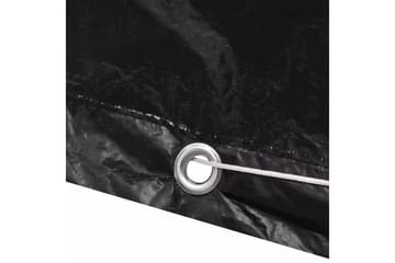 Ã–verdrag till trädgårdsmöbler 8 öljetter 140x70x90 cm - Svart - Utemöbler - Dynförvaring & möbelskydd - Överdrag utemöbler