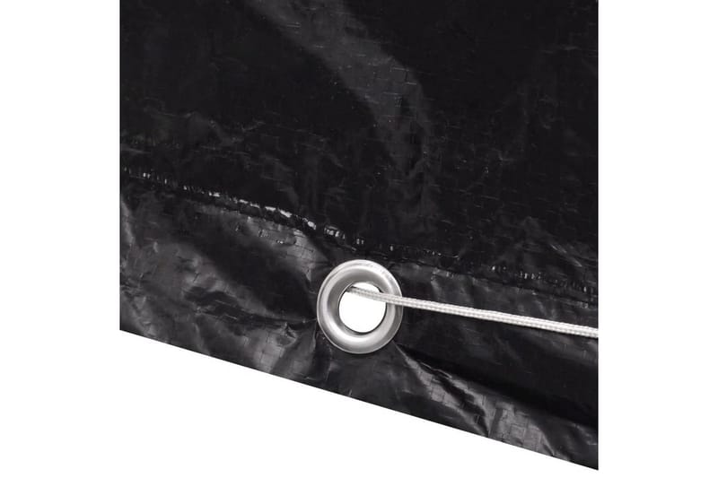 Ã–verdrag till trädgårdsmöbler 8 öljetter 180x140x90 cm - Svart - Utemöbler - Dynförvaring & möbelskydd - Överdrag utemöbler