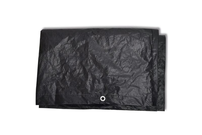 Ã–verdrag till trädgårdsmöbler 8 öljetter 180x140x90 cm - Svart - Utemöbler - Dynförvaring & möbelskydd - Överdrag utemöbler