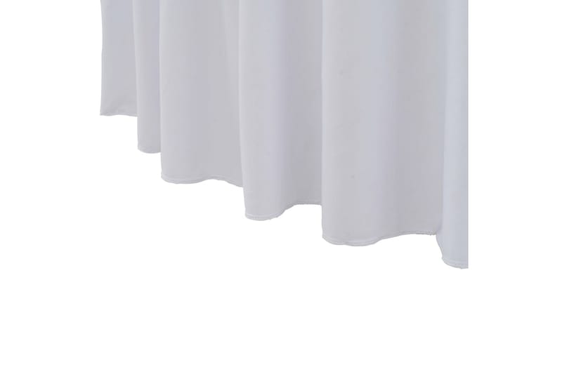 Bordsöverdrag 2 st stretch golvlångt vit 150x74 cm - Vit - Utemöbler - Dynförvaring & möbelskydd - Överdrag utemöbler