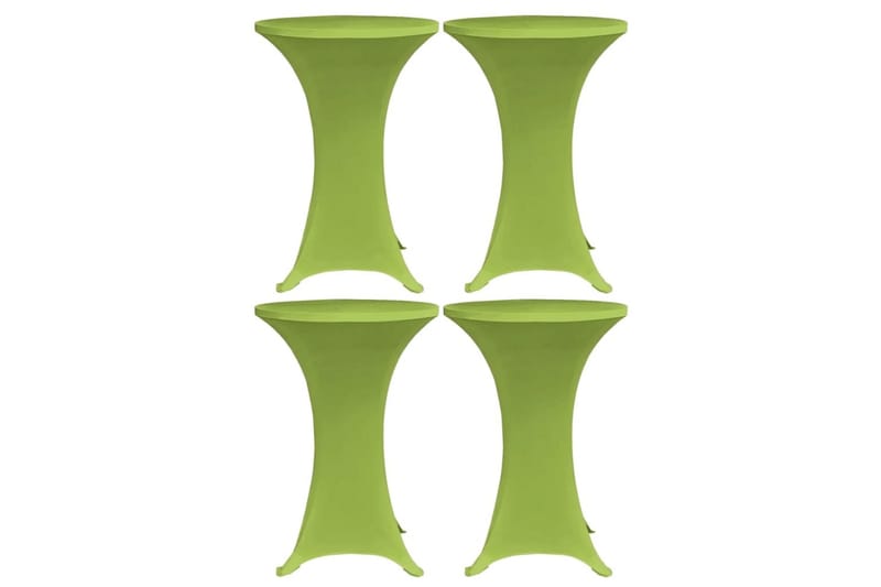 Bordsöverdrag 4 st 70 cm stretch grön - Grön - Utemöbler - Dynförvaring & möbelskydd - Överdrag utemöbler