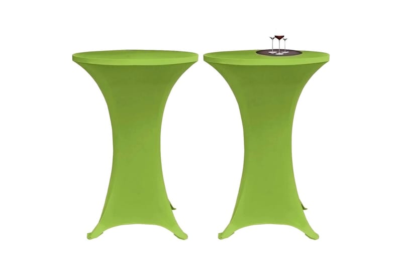 Bordsöverdrag 4 st 70 cm stretch grön - Grön - Utemöbler - Dynförvaring & möbelskydd - Överdrag utemöbler