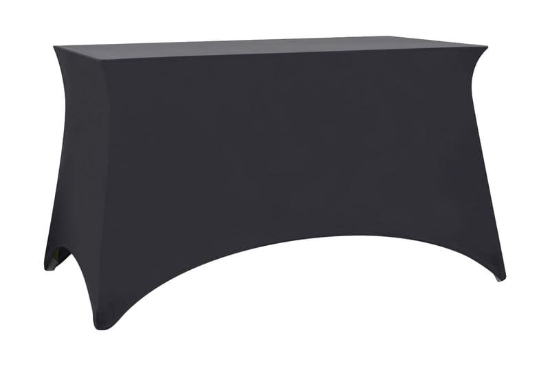 Bordsöverdrag stretch 2 st antracit 183x76x74 cm - Grå - Överdrag utemöbler