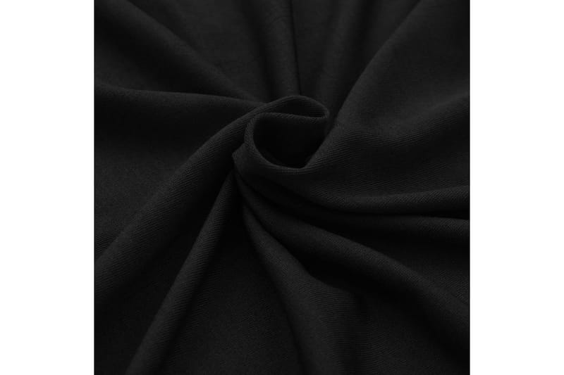 Bordsöverdrag stretch 2 st svart 183x76x74 cm - Svart - Utemöbler - Dynförvaring & möbelskydd - Överdrag utemöbler