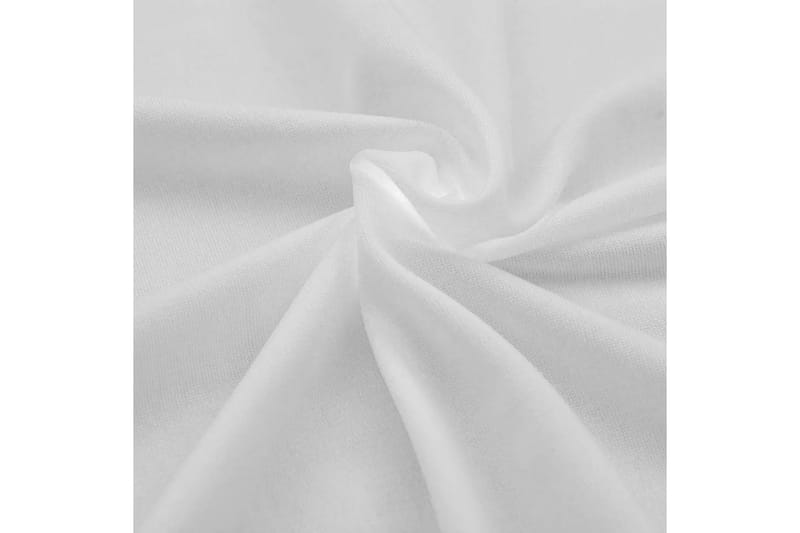 Bordsöverdrag stretch 2 st vit 243x76x74 cm - Vit - Utemöbler - Dynförvaring & möbelskydd - Överdrag utemöbler