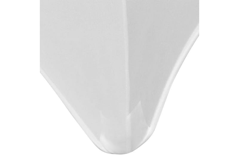 Bordsöverdrag stretch 2 st vit 243x76x74 cm - Vit - Utemöbler - Dynförvaring & möbelskydd - Överdrag utemöbler