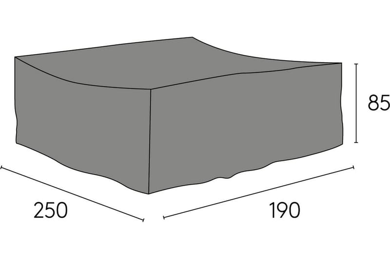 HILLERSTORP ESKILSTUNA Möbelskydd 190x250 cm Grå - Överdrag utemöbler