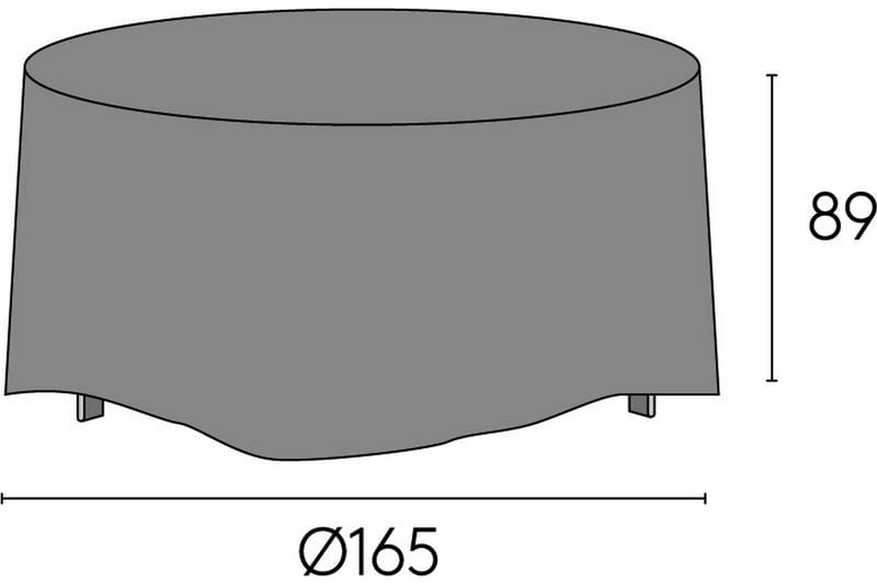 HILLERSTORP Sandhamn Möbelskydd 165x89 cm Grå - Överdrag utemöbler