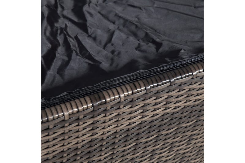 Kuddbox WICKER 122x52xH62cm brun - Utemöbler - Dynförvaring & möbelskydd - Dynboxar & dynlådor