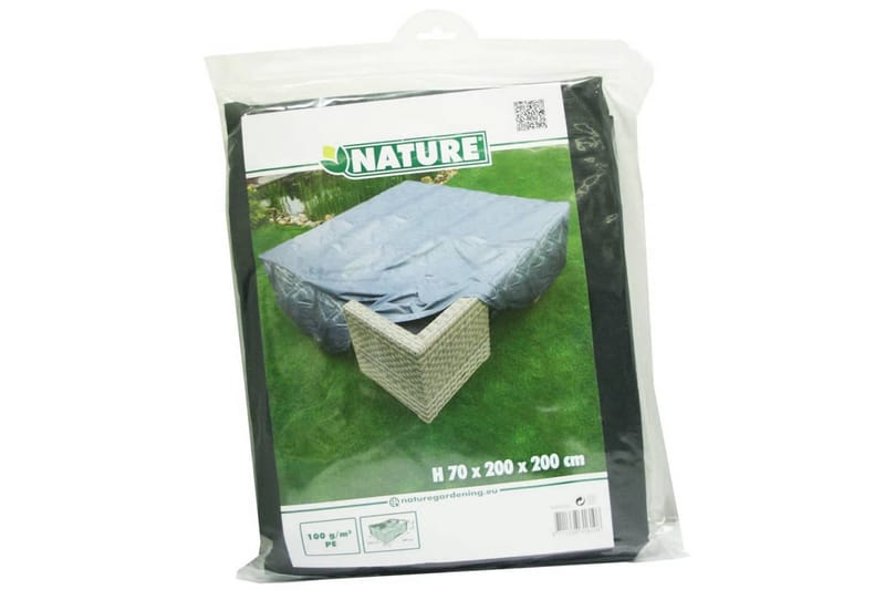 Nature Ã–verdrag för lågbord och stolar 200x200x70 cm - Grå - Utemöbler - Dynförvaring & möbelskydd - Överdrag utemöbler