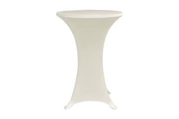 Överdrag till ståbord Ø60 cm gräddvit stretch 4 st