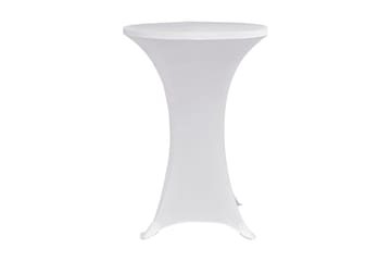 Överdrag till ståbord Ø80 cm vit stretch 4 st
