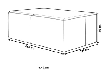 Viareggio Regnskydd 120|260 cm - Grå - Utemöbler - Dynförvaring & möbelskydd - Överdrag utemöbler