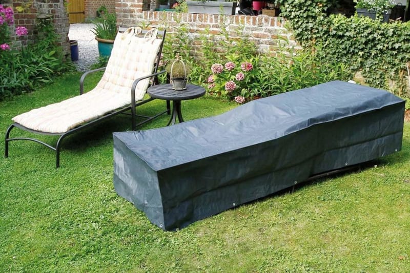 Ã–verdrag till solsäng 205x78x40 cm - Grå - Utemöbler - Dynförvaring & möbelskydd - Solsängsöverdrag