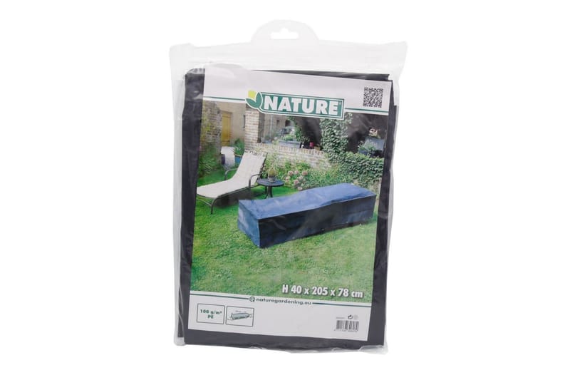 Ã–verdrag till solsäng 205x78x40 cm - Grå - Utemöbler - Dynförvaring & möbelskydd - Solsängsöverdrag