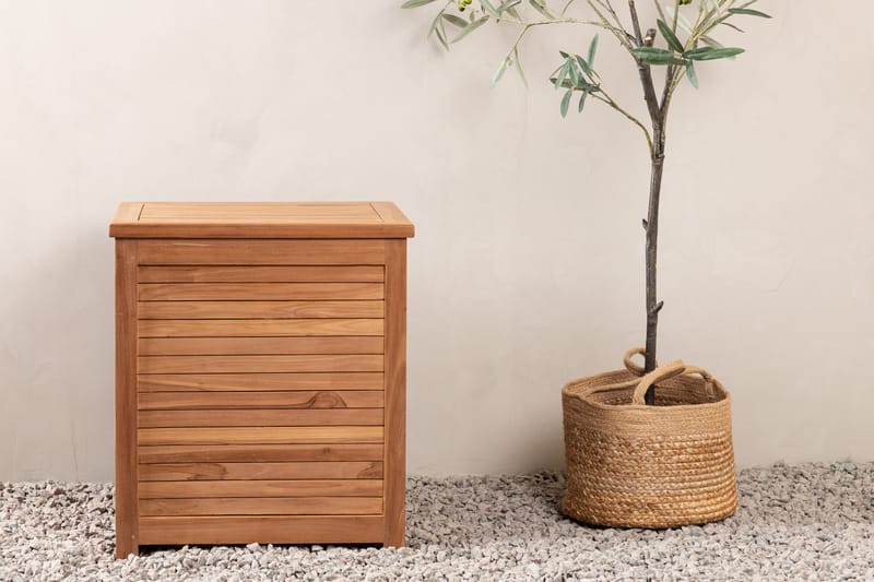 Trento Dynförvaring 53x53 cm - Brun - Utemöbler - Dynförvaring & möbelskydd - Dynboxar & dynlådor