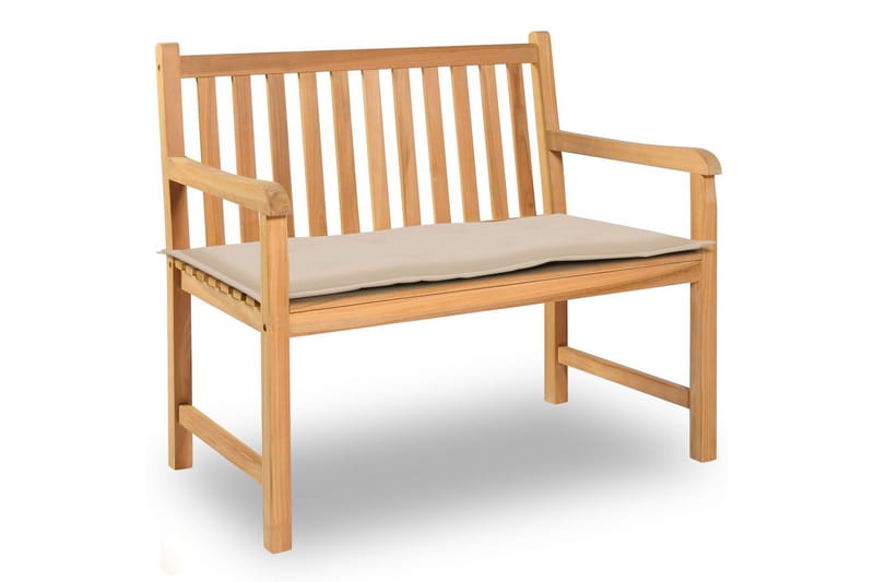 Bänkdyna för trädgården 100x50x3 cm gräddvit - Vit - Utemöbler - Dynor - Soffdynor & bänkdynor utemöbler
