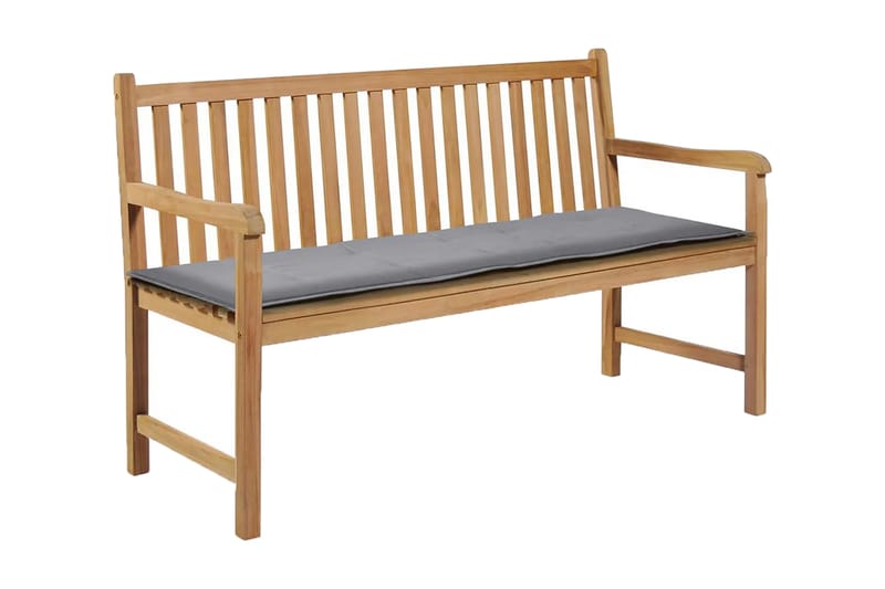 Bänkdyna för trädgården 150x50x3 cm grå - Grå - Utemöbler - Dynor - Soffdynor & bänkdynor utemöbler