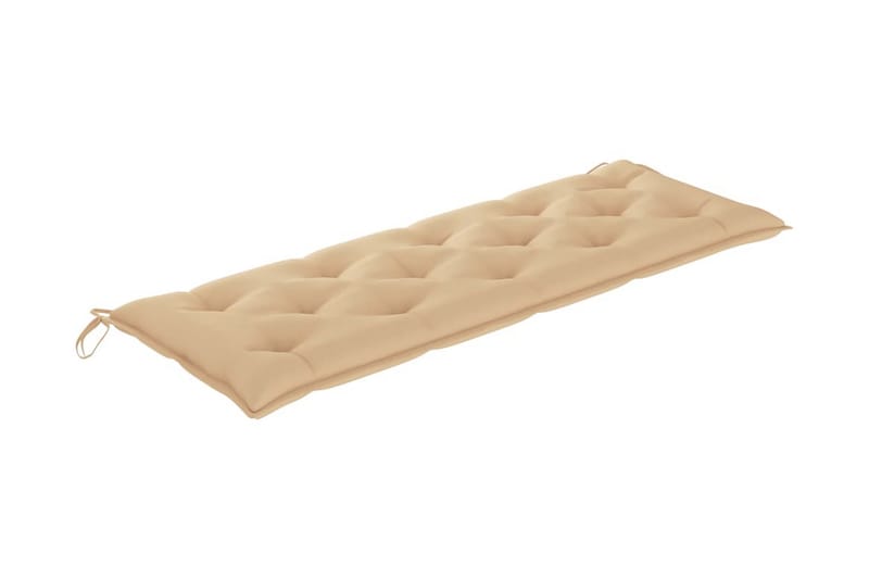 Bänkdyna för trädgården beige 150x50x7 cm tyg - Beige - Möbler - Tillbehör & accessoarer - Tillbehör stolar