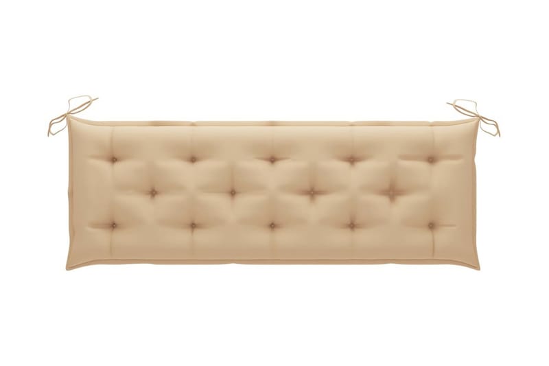 Bänkdyna för trädgården beige 150x50x7 cm tyg - Beige - Möbler - Tillbehör & accessoarer - Tillbehör stolar