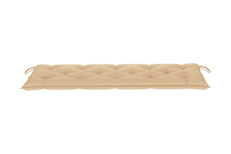 Bänkdyna för trädgården beige 150x50x7 cm tyg - Beige - Möbler - Tillbehör & accessoarer - Tillbehör stolar
