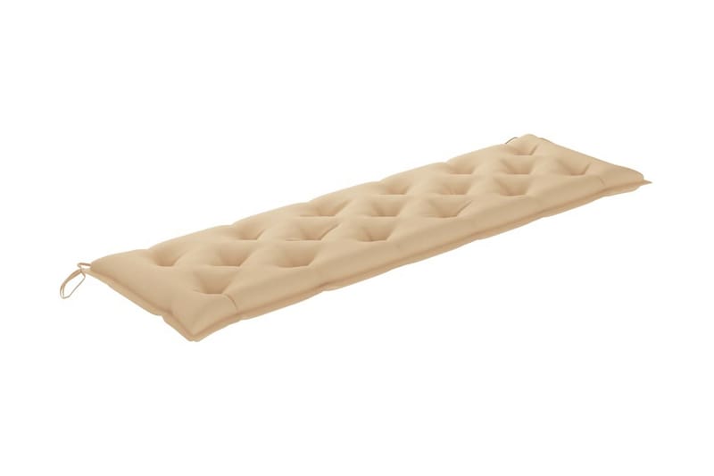 Bänkdyna för trädgården beige 180x50x7 cm tyg - Beige - Möbler - Tillbehör & accessoarer - Tillbehör stolar