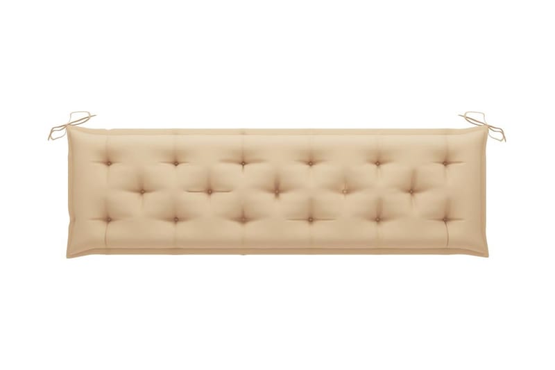 Bänkdyna för trädgården beige 180x50x7 cm tyg - Beige - Möbler - Tillbehör & accessoarer - Tillbehör stolar